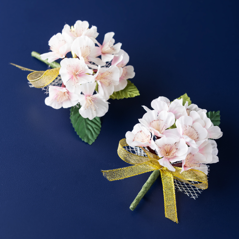 桜のコサージュ